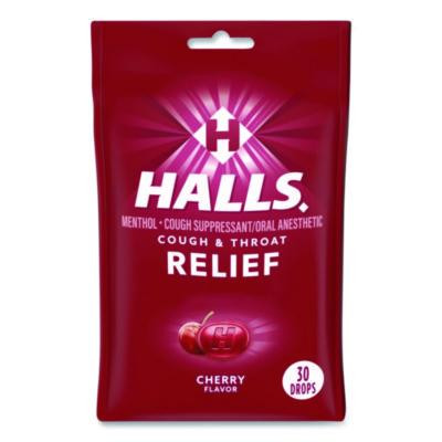 Relief Menthol Cough Suppressant - Oral Anesthetic, Cherry, 30/Pack