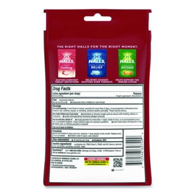Relief Menthol Cough Suppressant - Oral Anesthetic, Cherry, 30/Pack