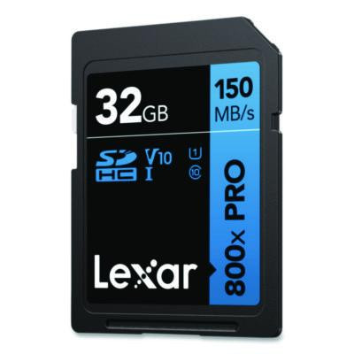 High Performance Pro Blue Series Sdhc Memory Card, Uhs-I V10 U1 Class 10, 32 Gb, 2/Pack