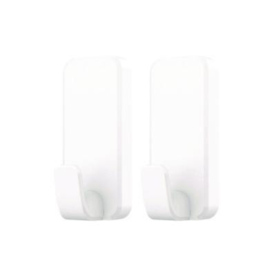 X-Large Utility Hooks, Plastic, White, Supports 10 Lb, 2/Pack