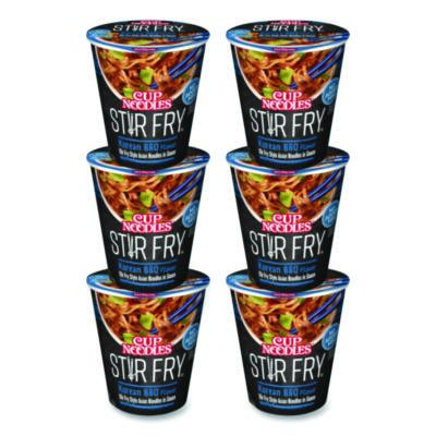 Cup Noodles Stir Fry, Korean Bbq, 2.89 Oz Cup, 6/Carton