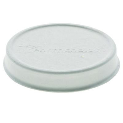 Earthchoice Pfas-Free Compostable Soup Cup Lid, For 8 Oz To 16 Oz Soup Cups, 4" Diameter, White, Sugarcane, 500/Carton