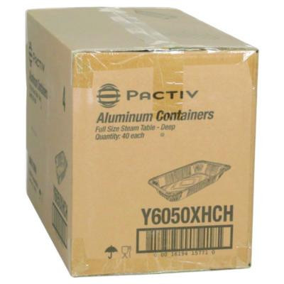 Aluminum Steam Table Pan, Full-Size Deep Heavy Duty, 3.37" Deep, 19.6 x 11.6, 40/Carton