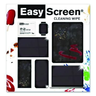 Pdi Easy Screen Cleaning Wipes, Individually Wrapped, 1-Ply, 5 x 8, Unscented, White, 50/Box