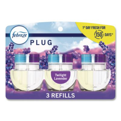 Plug Air Freshener Refills, Mediterranean Lavender, 0.87 Oz, 3/Pack