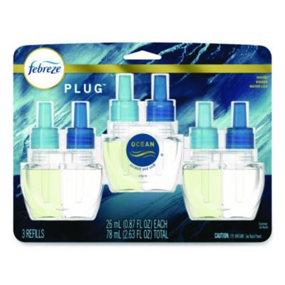 Plug Air Freshener Refills, Ocean, 0.87 Oz, 3/Pack