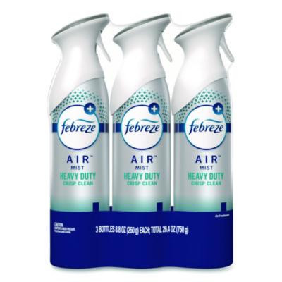 Air, Heavy-Duty Crisp Clean, 8.8 Oz Aerosol Spray, 3/Pack