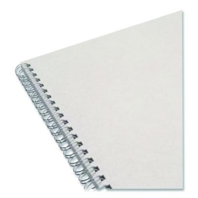 Wirebound Hardcover Notebook, 1-Subject, Narrow Rule, Gray/Purple Cover, (80) 11 x 8.5 Sheets