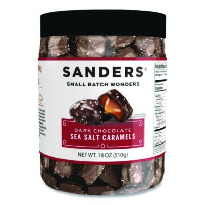 Small Batch Wonders Dark Chocolate Sea Salt Caramels, 18 Oz Tub