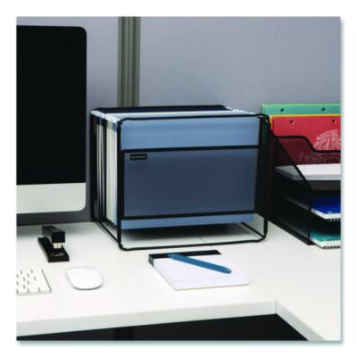 Hanging File Folder Organizer, Letter Size, 13" Long, Black