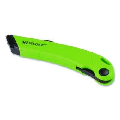 Ceramic Safety Cutter With Fold-Out Film Cutter, Plastic Handle, Green