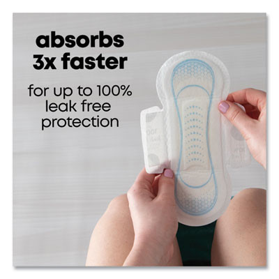 U By Kotex Security Ultrathin Pad With Wings, Regular Absorbency, Unscented, Regular, 36/Pack