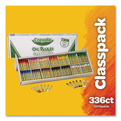 Oil Pastels,12 Assorted Colors, 336/Pack