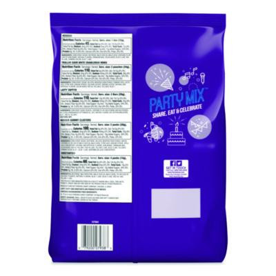 Party Mix Stand-Up Bag, 75 Pieces, Assorted Flavors, 1.7 Lb Bag
