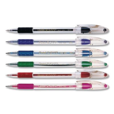R.S.V.P. Ballpoint Pen, Stick, Medium 1 Mm, Assorted Ink And Barrel Colors, Dozen