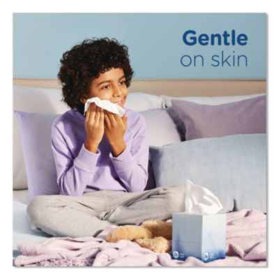 Ultra Soft Facial Tissue, 2-Ply, White, 72 Sheets/Box, 8 Boxes/Pack