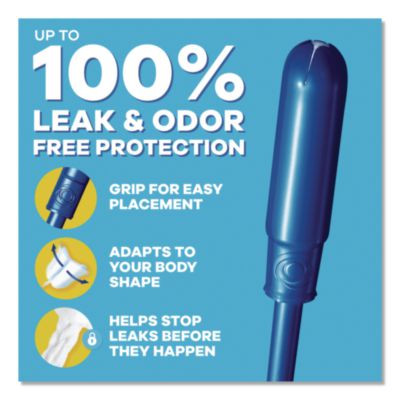 Pearl Tampons, Light/Regular/Super Absorbency, 47/Pack