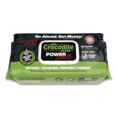 Powerscrub Cleaning Cloths, 10 x 15, White, 80/Pack