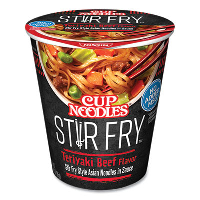 Cup Noodles Stir Fry, Teriyaki Beef, 3 Oz Cup, 6/Carton