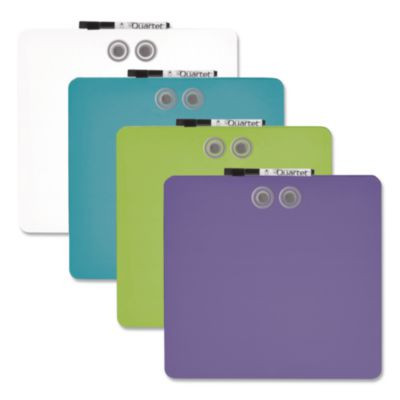 Tin Dry Erase Board, 11.5 x 11.5, Randomly Assorted Color Surface