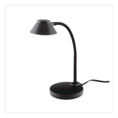 Led Gooseneck Desk Lamp, 13" High, Black