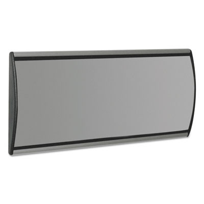 People Pointer Wall/Door Sign, Aluminum Base, 8.75 X 4, Black/Silver