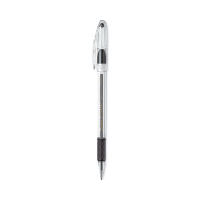 R.s.v.p. Ballpoint Pen Value Pack, Stick, Medium 1 Mm, Black Ink, Clear/Black Barrel, 24/Pack