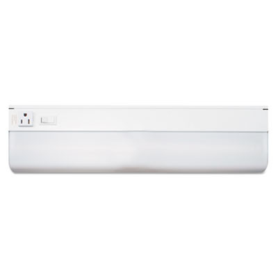 Low-Profile Under-Cabinet Led-Tube Light Fixture With (1) 9 W Led Tube, Steel Housing, 18.25" x 4" x 1.75", White