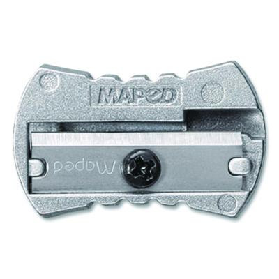 Classic 1-Hole Metal Pencil Sharpener, 2.26 x 0.49 x 4.33, Silver