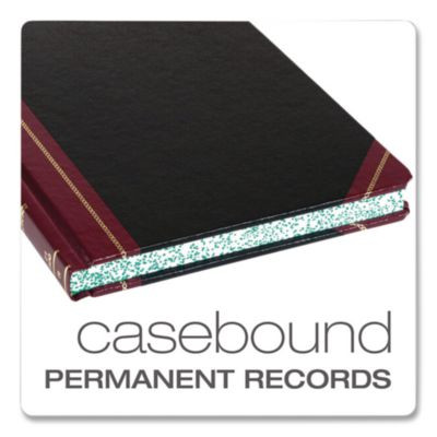 Log Book, List-Management Format With Medium/College Ruling, Black/Red Cover, (150) 10.13 x 7.78 Sheets