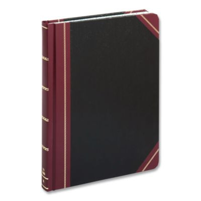 Log Book, List-Management Format With Medium/College Ruling, Black/Red Cover, (150) 10.13 x 7.78 Sheets