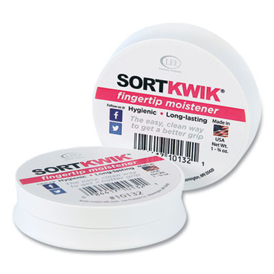 Sortkwik Fingertip Moisteners, 1.75 Oz, Pink, 2/Pack