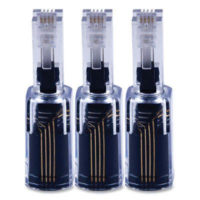 Handset Detangler, Black, 3/Pack