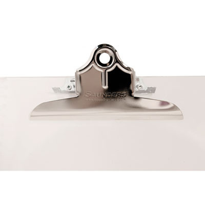 Recycled Plastic Clipboard With Ruler Edge, 1" Clip Capacity, Holds 8.5 x 11 Sheets, Clear