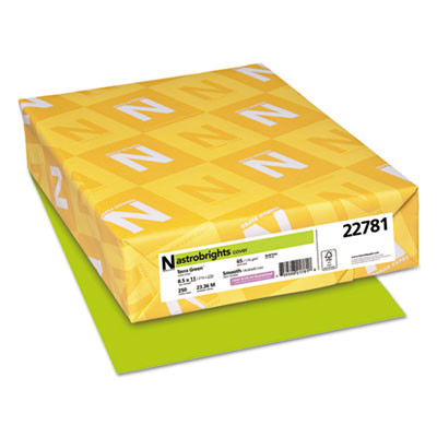 Color Cardstock, 65 Lb Cover Weight, 8.5 x 11, Terra Green, 250/Pack