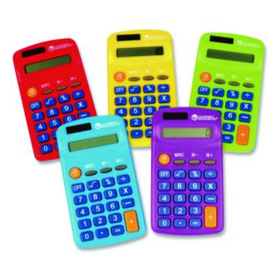 Rainbow Calculators And Storage Chart, 8-Digit, Lcd, 30 Calculators