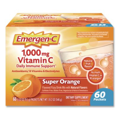 Vitamin C Drink Mix, 1,000 Mg Vitamin C, Super Orange, 60/Pack