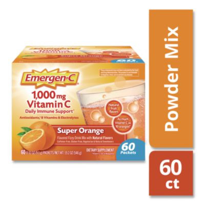 Vitamin C Drink Mix, 1,000 Mg Vitamin C, Super Orange, 60/Pack
