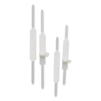 Self-Adhesive Two-Prong Folder Fasteners, 1" Capacity, 2.75" Center To Center, Silver, 100/Box