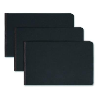 Prong Fastener Pressboard Report Cover, Two-Piece Prong Fastener, 2" Capacity, 8.5 X 14, Black/Black
