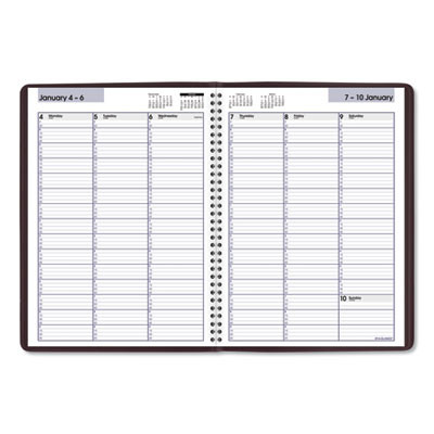 Dayminder Weekly Appointment Book, Vertical-Column Format, 11 x 8, Burgundy Cover, 12-Month (Jan To Dec): 2026