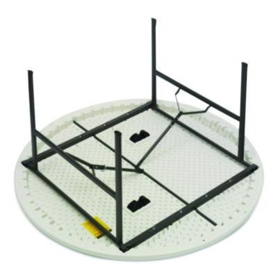 Indestructable Classic Folding Table, Round, 60" x 29", Platinum