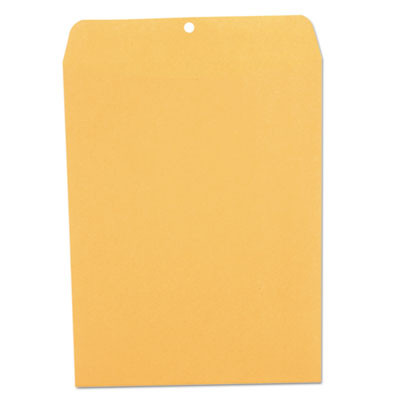 Kraft Clasp Envelope, 28 Lb Bond Weight Kraft, #97, Square Flap, Clasp/Gummed Closure, 10 x 13, Brown Kraft, 100/Box