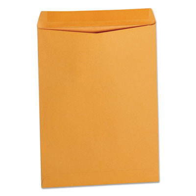 Catalog Envelope, 28 Lb Bond Weight Kraft, #10 1/2, Square Flap, Gummed Closure, 9 x 12, Brown Kraft, 250/Box