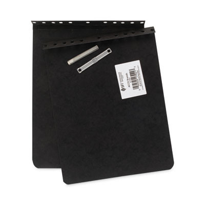Presstex Report Cover With Tyvek Reinforced Hinge, Top Bound, Two-Piece Prong Fastener, 2" Capacity, 8.5 x 11, Black/Black