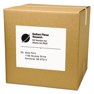 Copier Mailing Labels, Copiers, 8.5 X 11, White, 100/Box