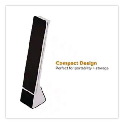 Konnect Rechargeable Folding Led Desk Lamp, 2.52w x 2.13d x 11.02h, Gray/Black