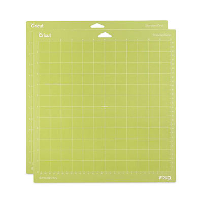 Standardgrip Machine Mat, 1" Grid, 12" x 12", Green, 2/Pack