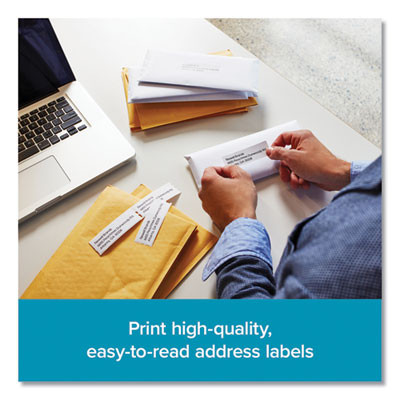 Lw Address Labels, 1.13" x 3.5", White, 130 Labels/Roll, 6 Rolls/Pack
