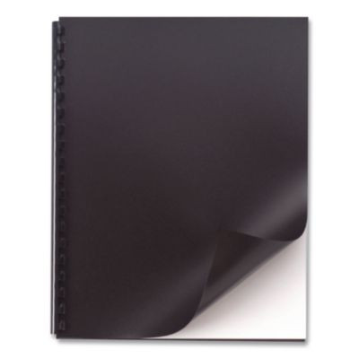 Proclick Pre-Punched Presentation Covers, Paper, Square Corners, 11 x 8.5, Black, 25/Pack